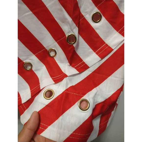 Veteran's Day American Flag T shirt with gold keyhole detail and pocket size M - Picture 5 of 6